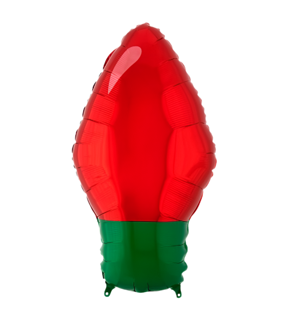 Anagram 22" Red Christmas Light Bulb Balloon